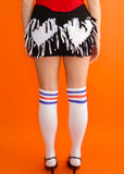 hearts mini skirt