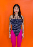 polka dot ruffle bodysuit